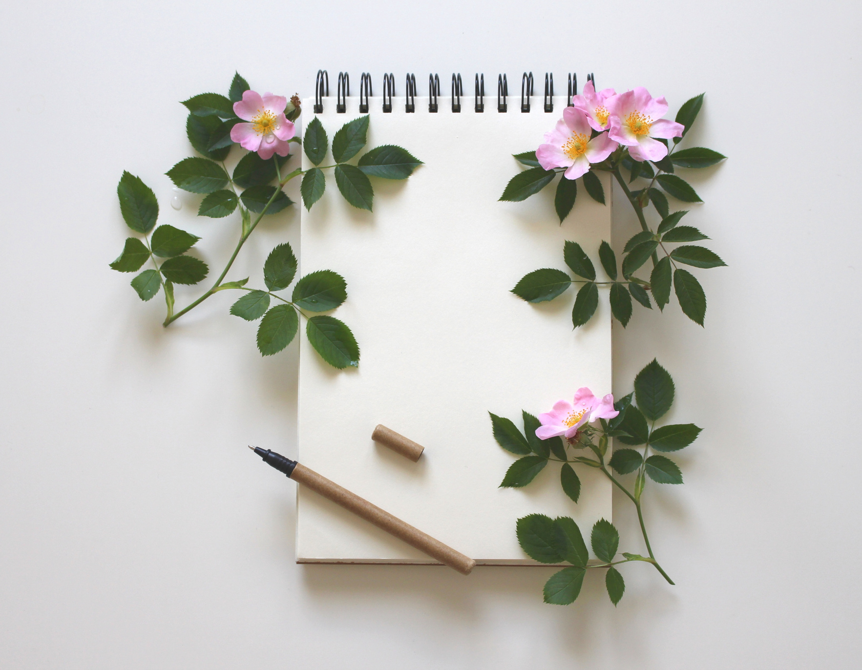 Notebook with Flowers